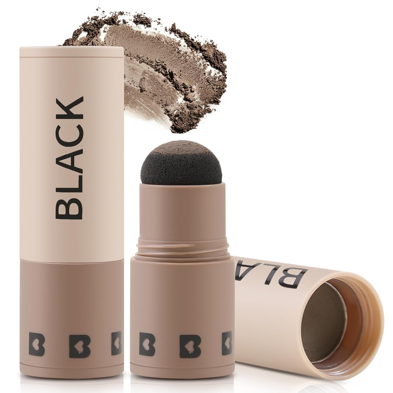 Hairline Powder Stick, Root Touch up and Hair Shadow Powder Stick, Waterproof Hairline Filler to Cover Gray Hair, Thinning Hair