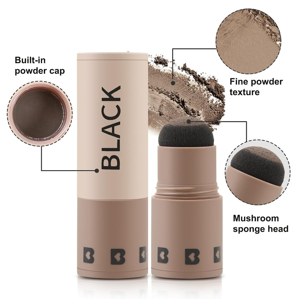Hairline Powder Stick, Root Touch up and Hair Shadow Powder Stick, Waterproof Hairline Filler to Cover Gray Hair, Thinning Hair
